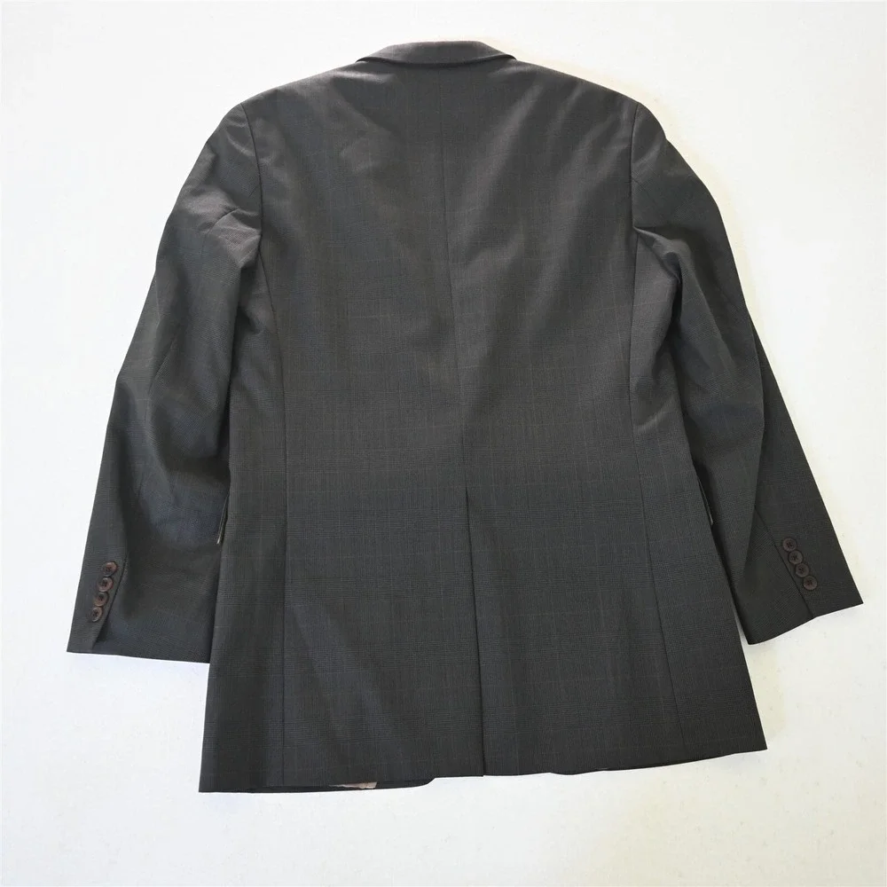 Vtg Chaps Ralph Lauren 39L 40L‎ Glenn Check 100% Wool Mens Blazer Sport Coat